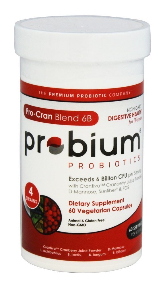 Probium Pro-Cran Blend 6B Probiotic - 60 Vegetarian Capsules