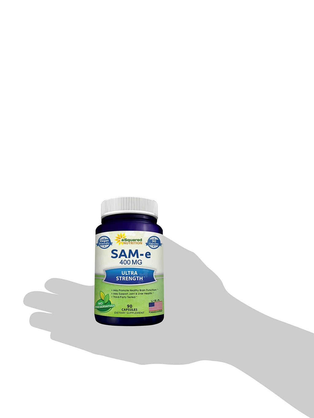 aSquared Nutrition SAM-e 400mg Supplement - 90 Capsules - image 9
