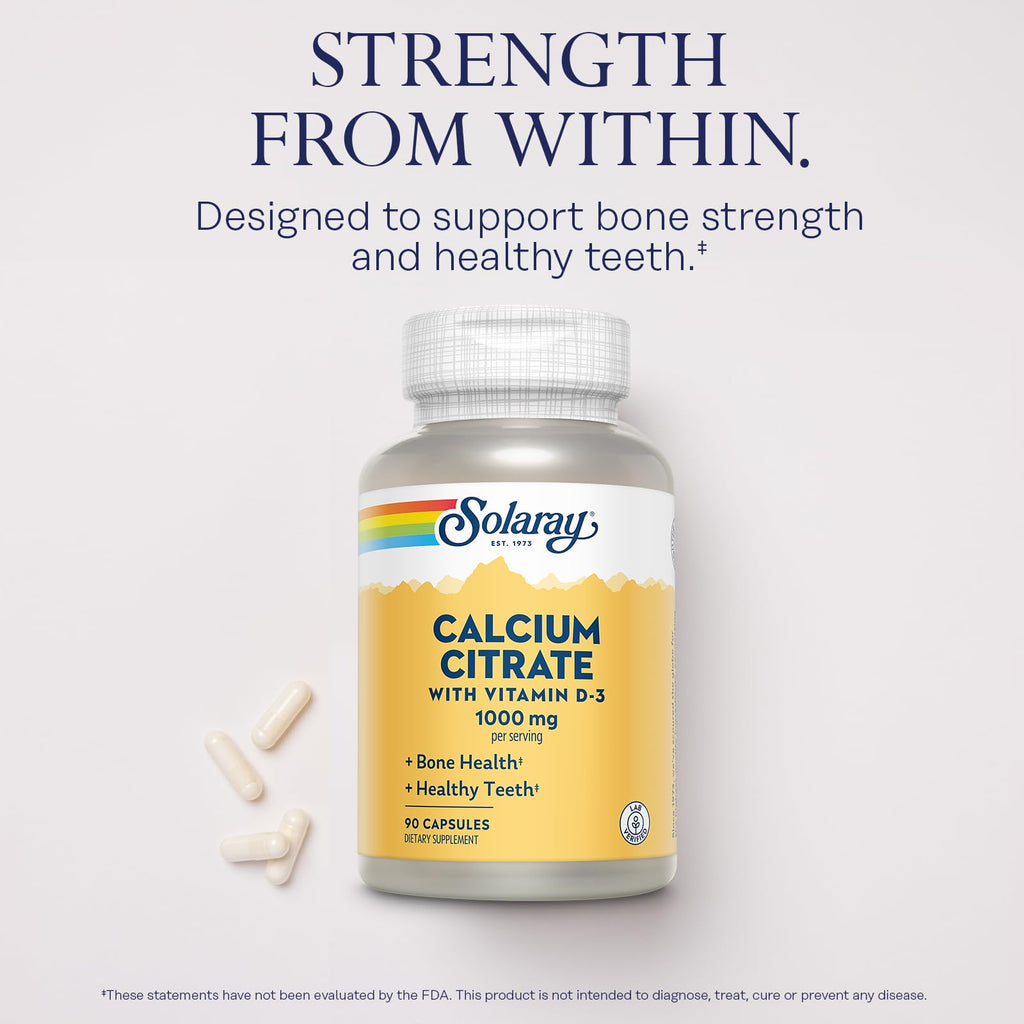 SOLARAY Capsule Calcium Citrate Bone Strength,Healthy Teeth 1000Mg