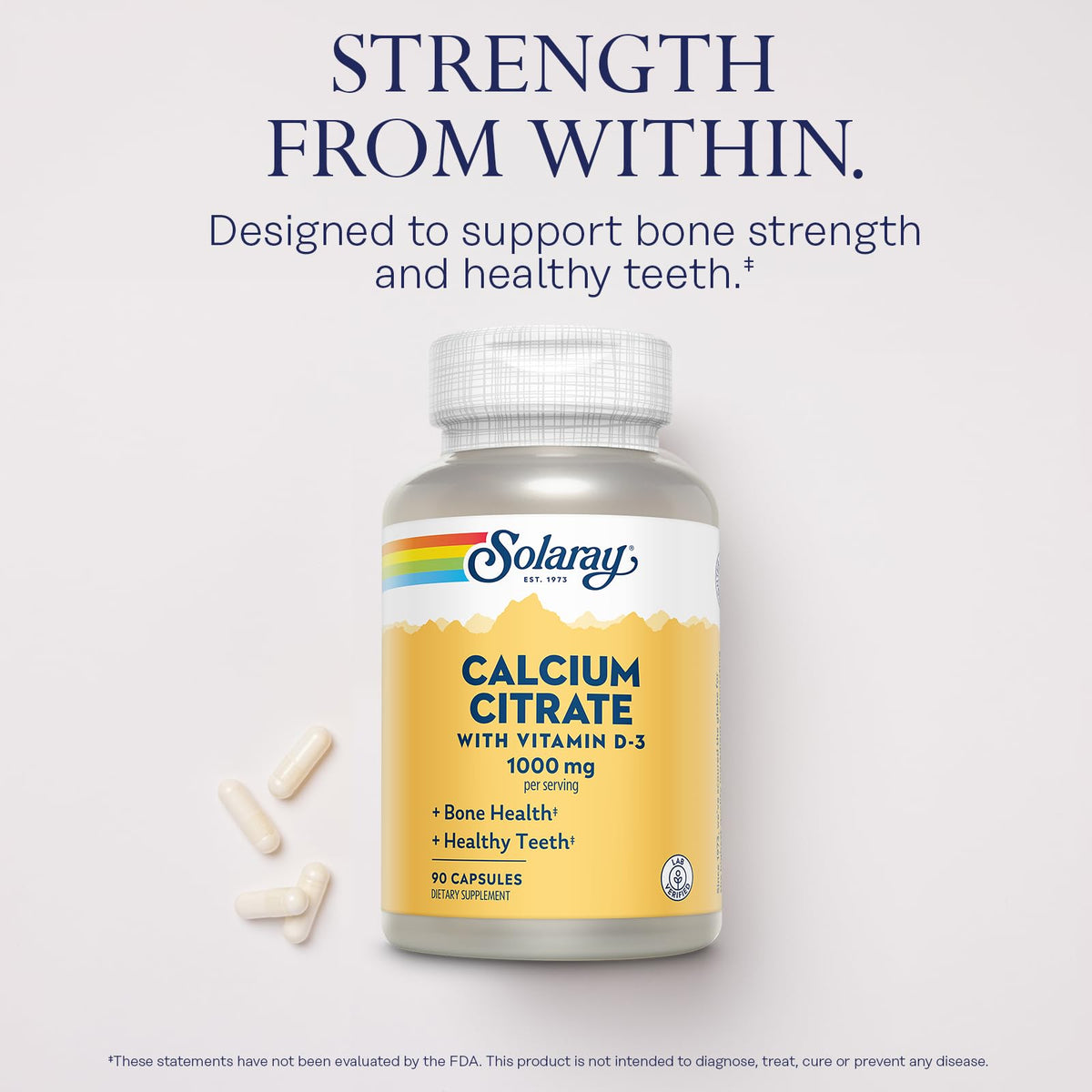 SOLARAY Capsule Calcium Citrate Bone Strength,Healthy Teeth 1000Mg