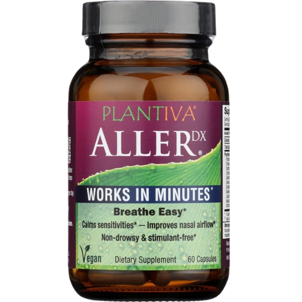 Plantiva AllerDx Natural Herbal Seasonal Support - 60 Capsules