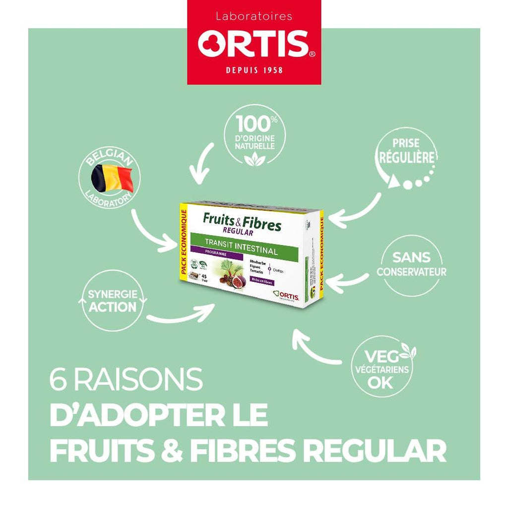 Ortis Fruits & Fibres Regular Digestive Fibre - 45 Chewables - image 6