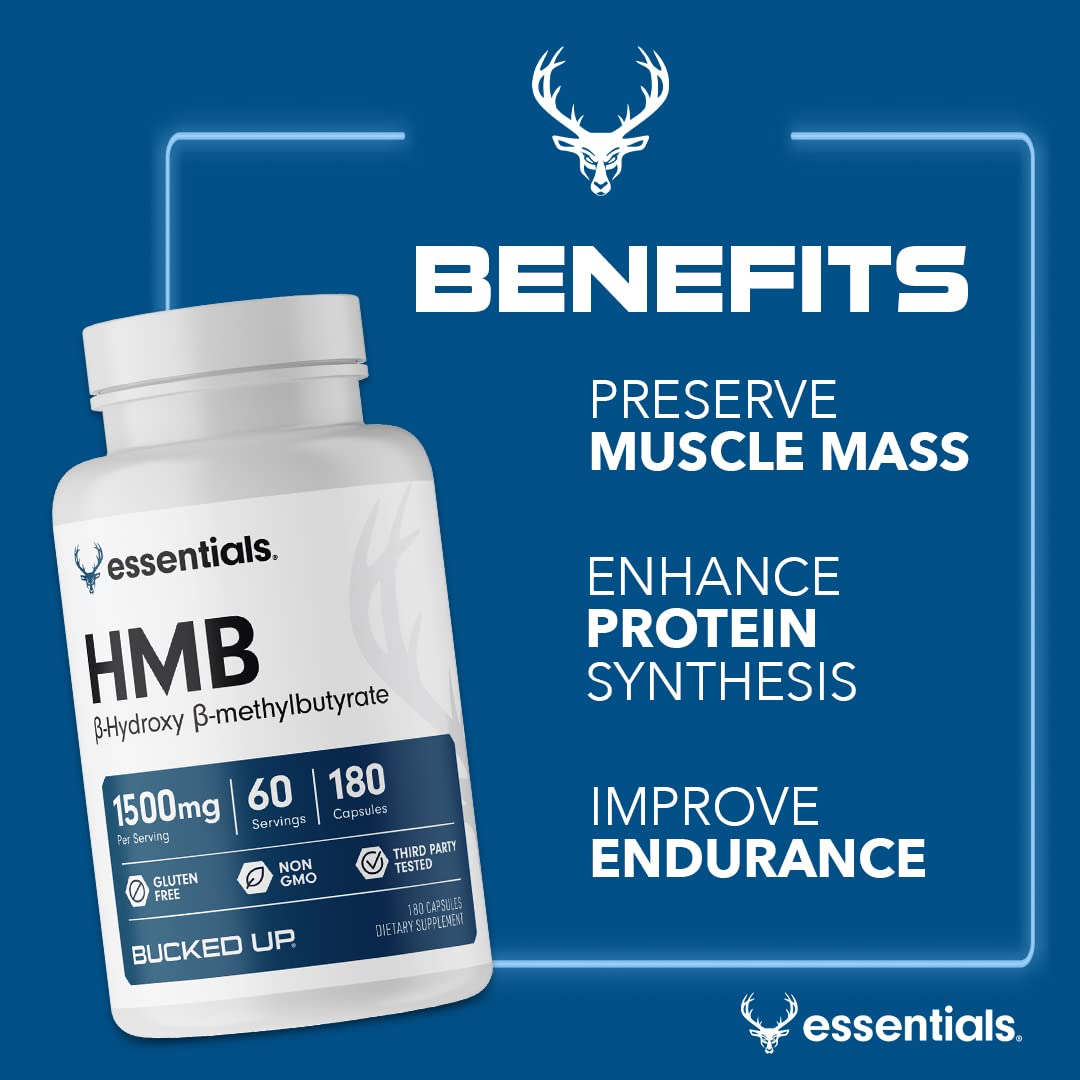 Bucked Up HMB 1500mg - 180 Capsules - image 3