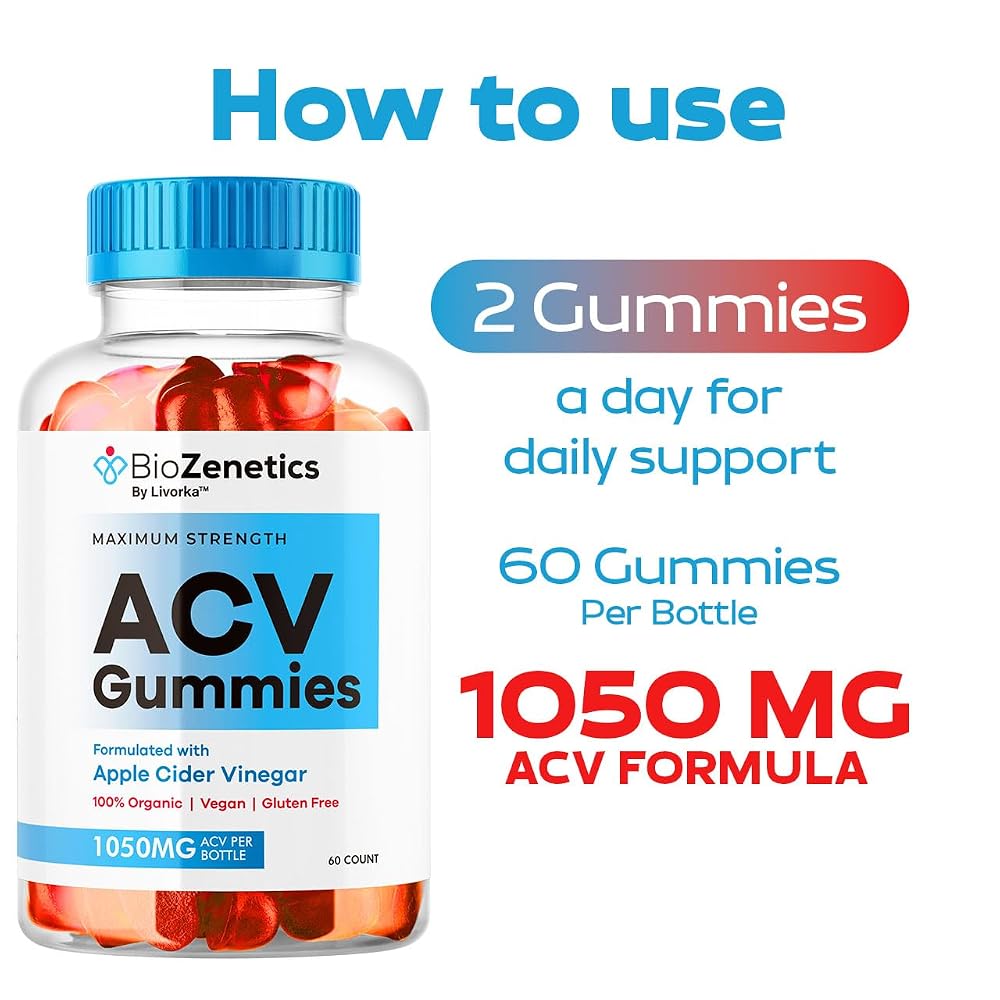 LIVORKA BioZenetics ACV Gummies All-Natural Supplement - 60 Gummies - image 3