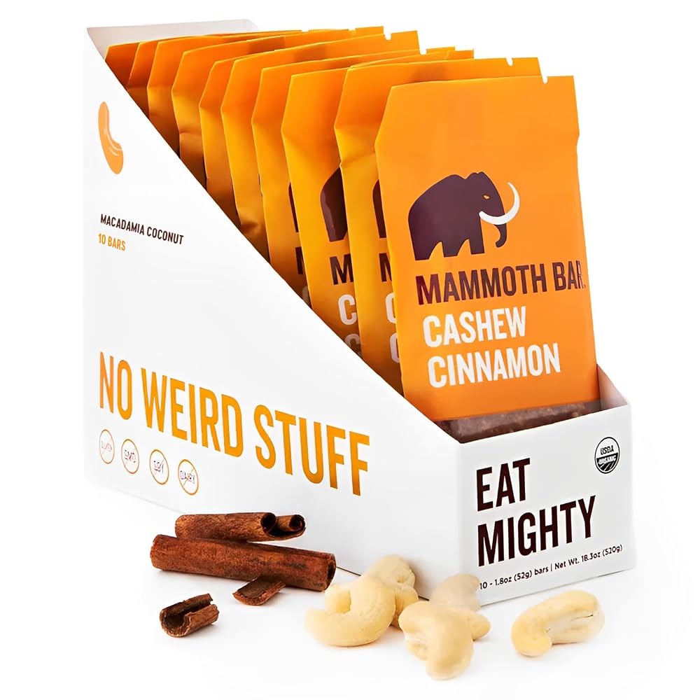 Mammoth Bar Organic Snack Bar Packed with 12g Protein. Paleo. Gluten - image 4