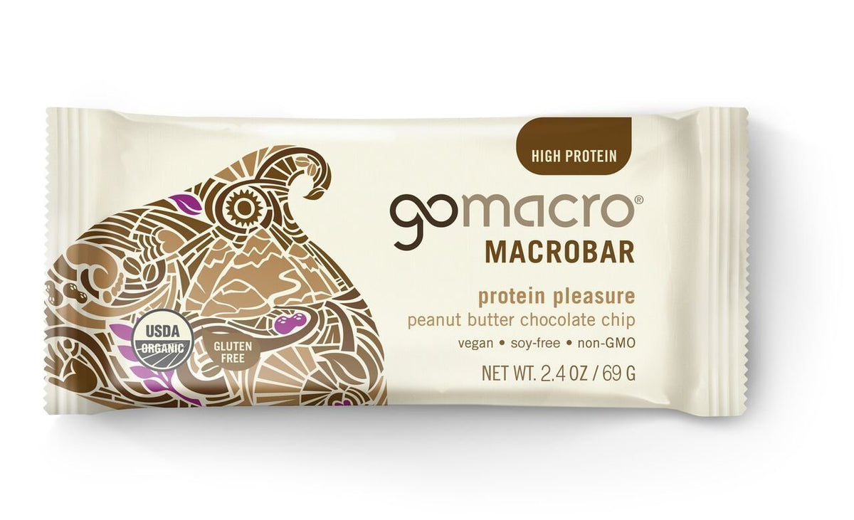 GoMacro Peanut Butter Chocolate Chip Nutrition Bar - 13 Bars