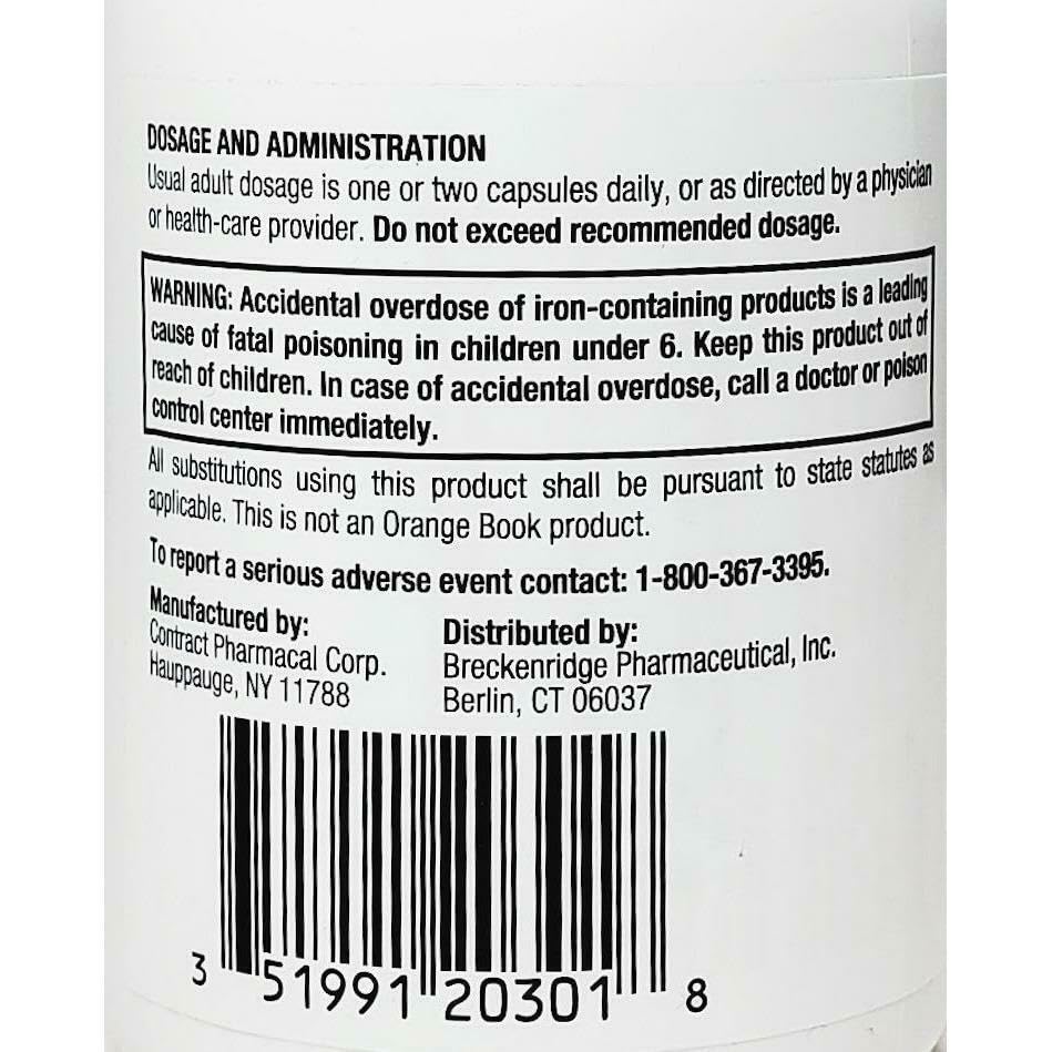 Choice One Ferrex 150 Polysaccharide Iron Complex - 100 Capsules - image 3