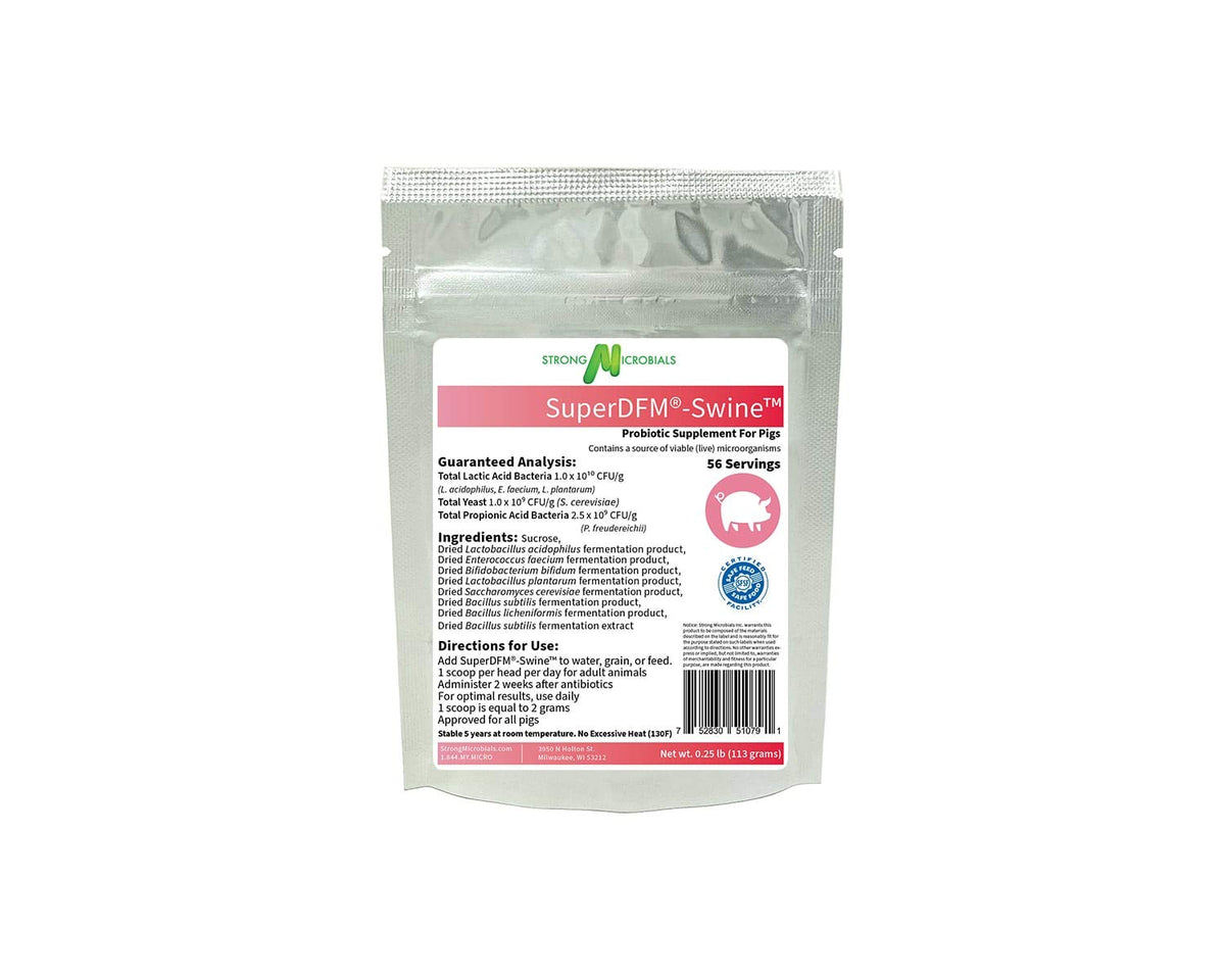 SuperDFM-Swine Probiotic Supplement for Pigs - 56 Servings