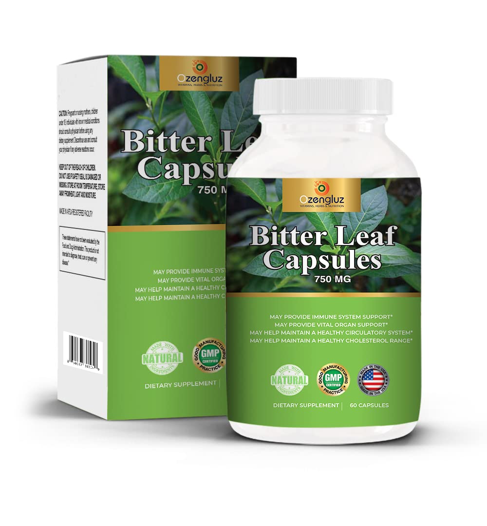 Ozengluz Bitter Leaf Ewuro Wellness Supplement - 60 Capsules