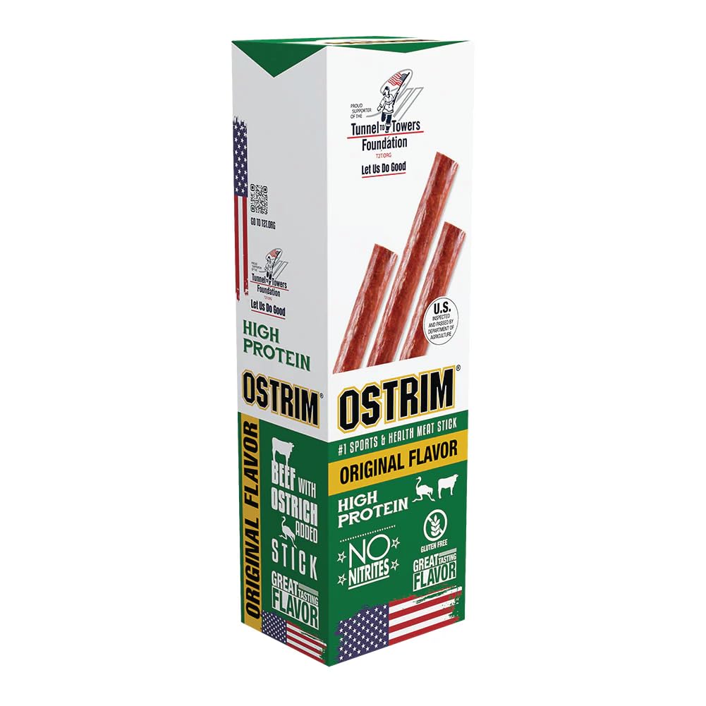 Ostrim Beef & Ostrich High Protein Snack Stick Original - 10 Pack