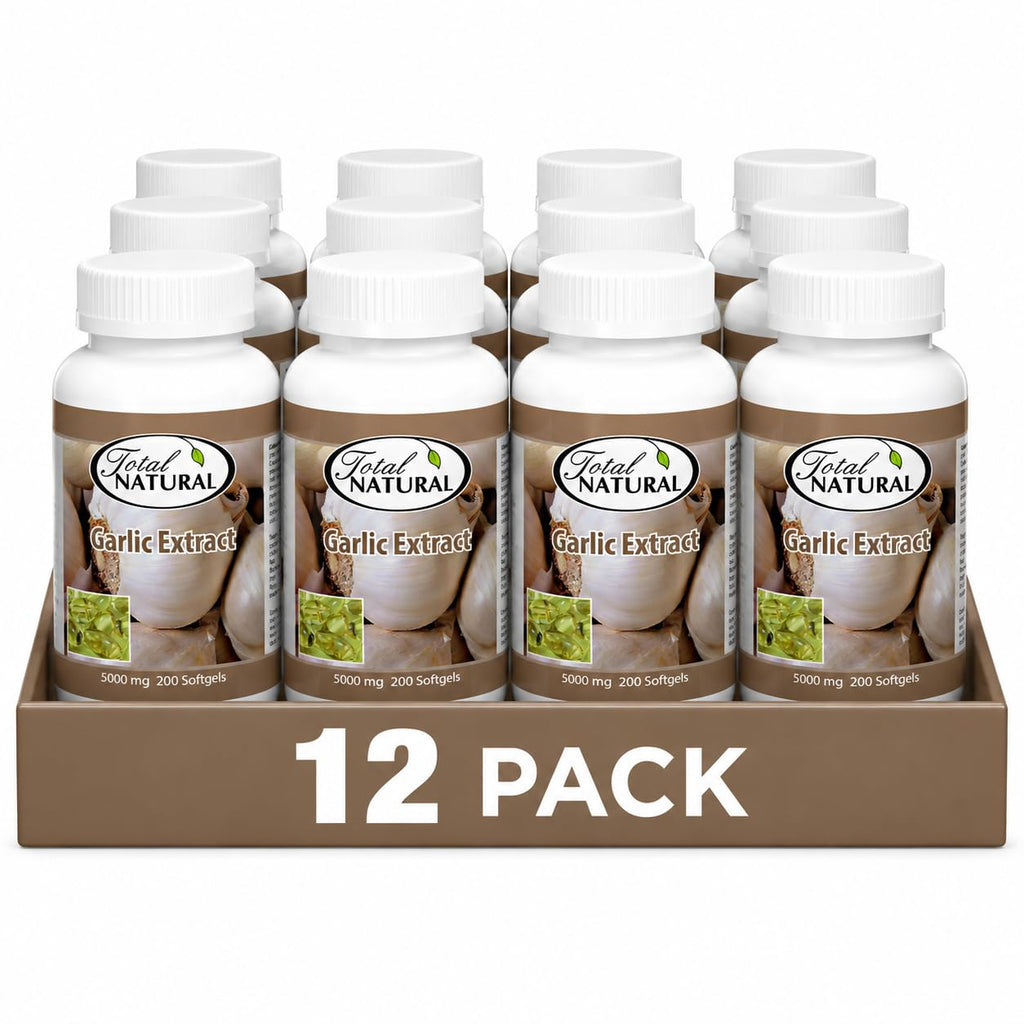 Total Natural Garlic Extract 5000mg - 2400 Softgels