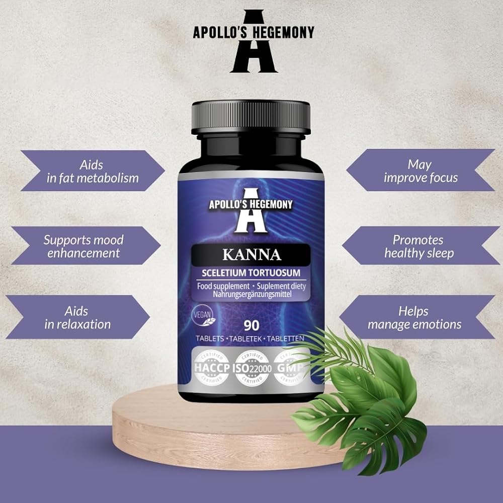 APOLLO'S HEGEMONY Kanna 50mg Extract Tablets - 90 Count - image 3