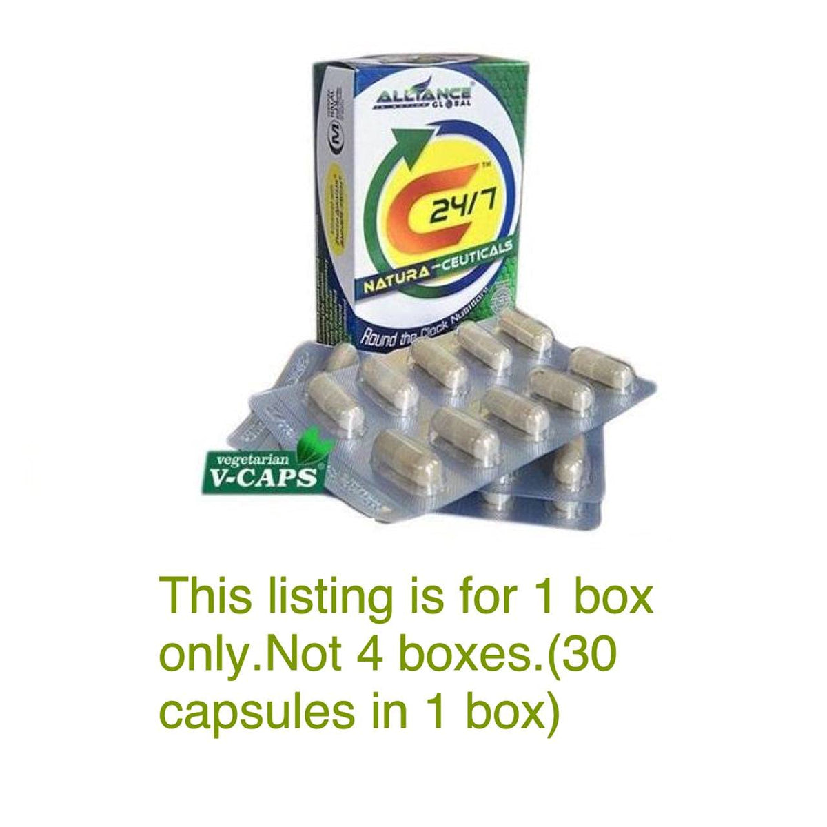 Aim Global C24/7 Natura-Ceutical Multivitamin - 30 Vegetable Capsules - image 2