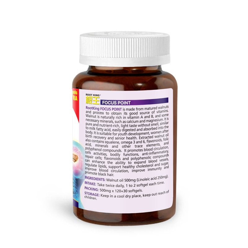 ROOT KING Focus Point (150 softgels) - Walnut Oil - image 3