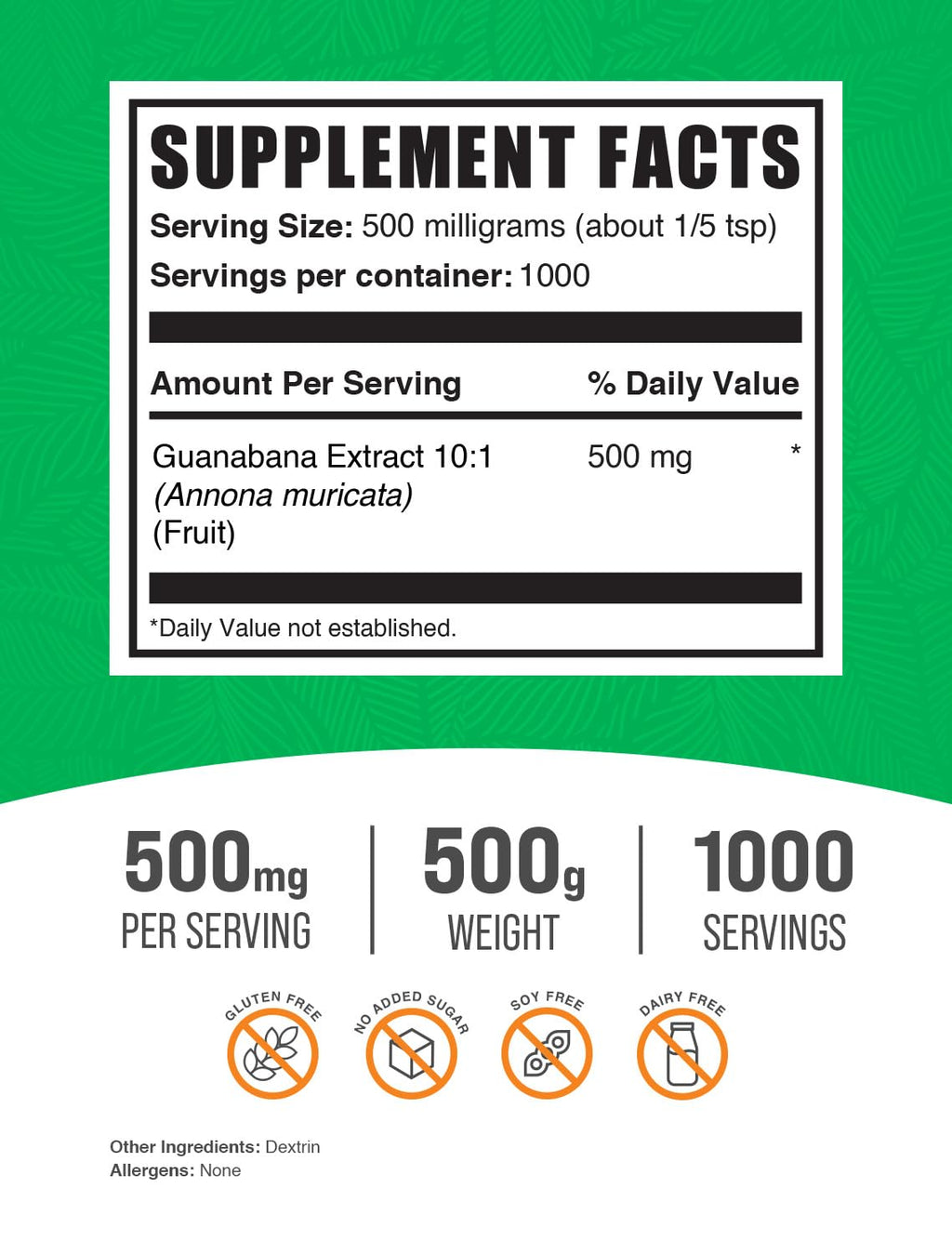 BulkSupplements.com Guanabana Extract Powder (Soursop)