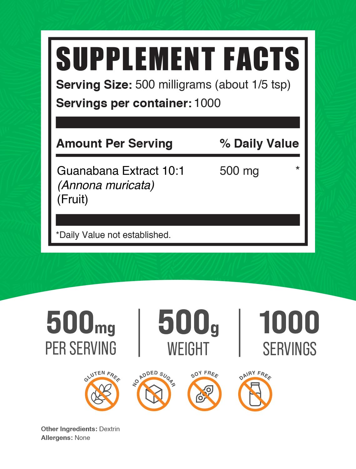 BulkSupplements.com Guanabana Extract Powder (Soursop)