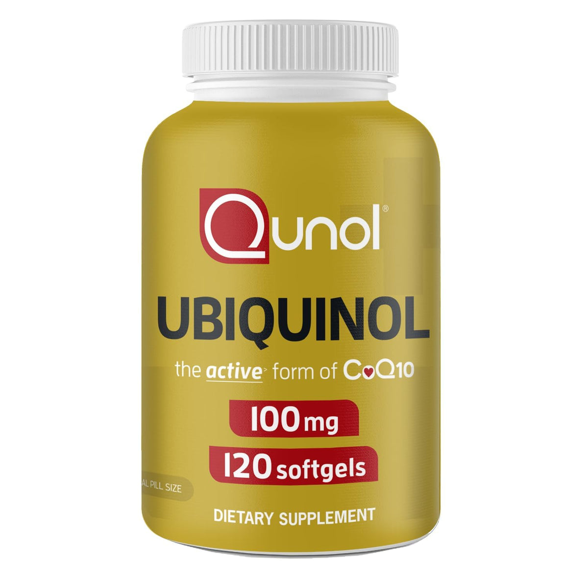 Qunol Ubiquinol 100mg Antioxidant for Heart Health - 120 Softgels