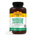 Country Life Target-Mins Magnesium Potassium Aspartate 600 mg/198 mg