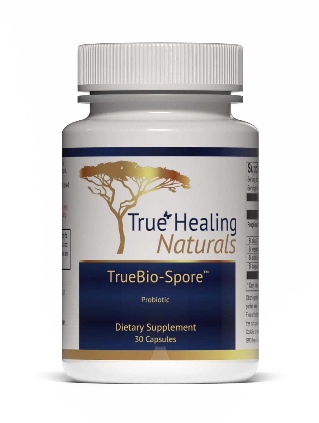 True Healing Naturals TrueBio-Spore Probiotic 50 Billion CFU - 30 Capsules