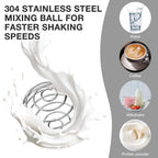 AVCXEC 750ml Stainless Steel Protein Shaker Bottle with Mixball - image 5
