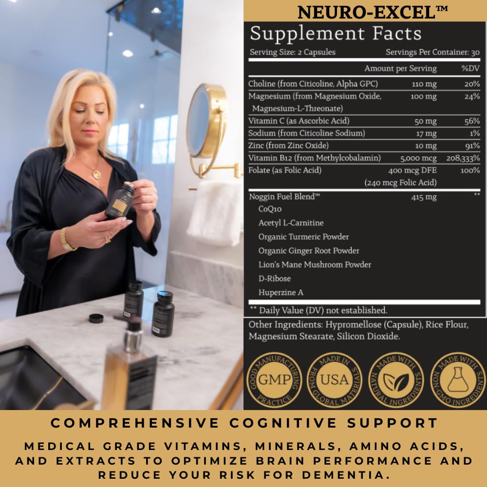 Noggin Health Neuro-EXCEL Brain Support - 60 Capsules - image 3