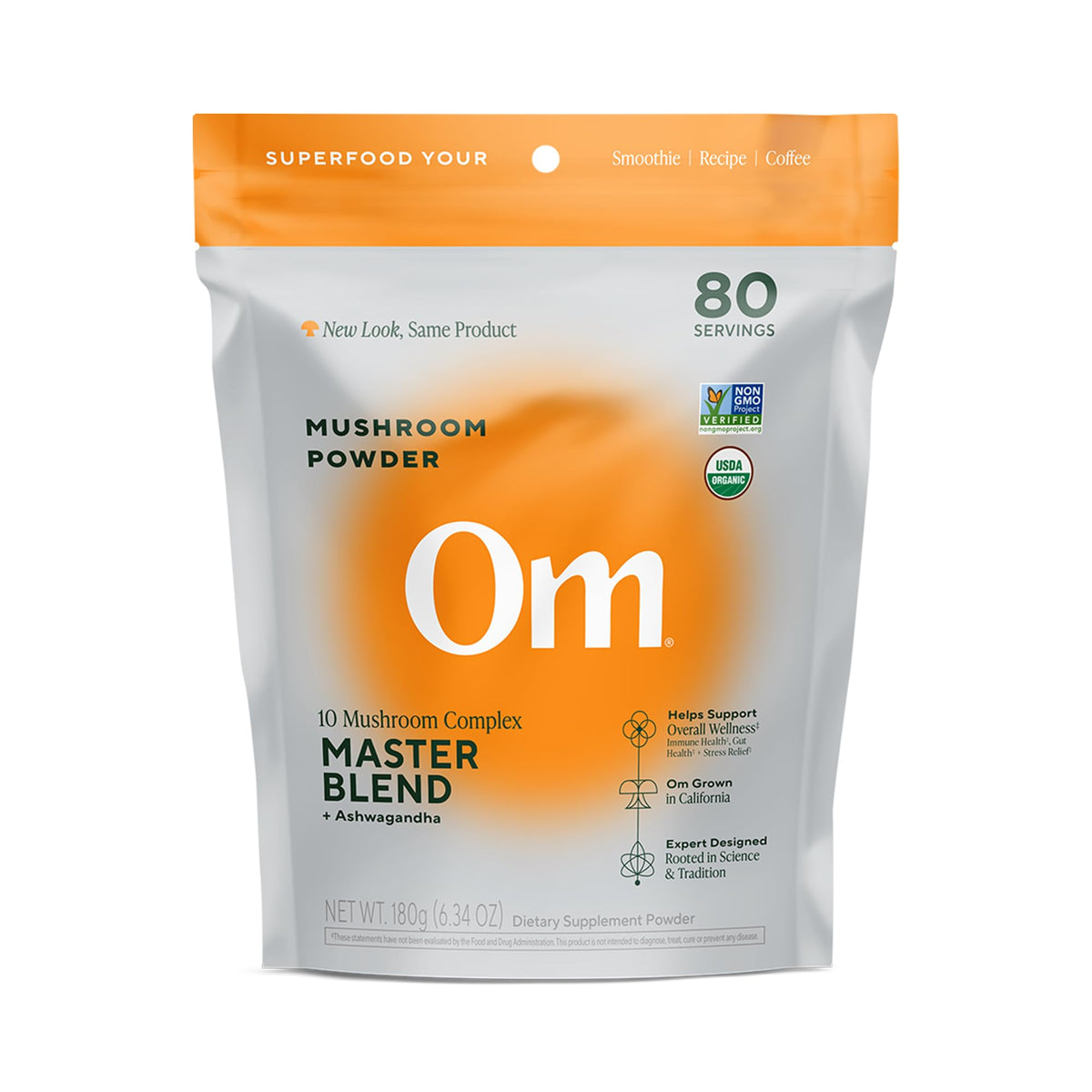 OM MUSHROOM SUPERFOOD Om Master Blend Mushroom Powder