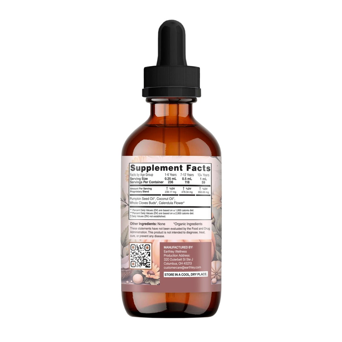 Earthley Wellness Gut Health Oil Herbal Blend - 2 Fl Oz - image 2