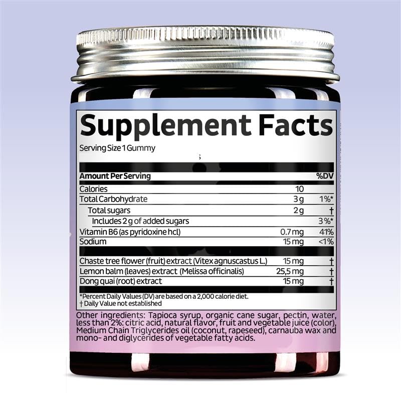 Bears with Benefits PMS Support Gummies with Vitamin B6 & Lemon Balm