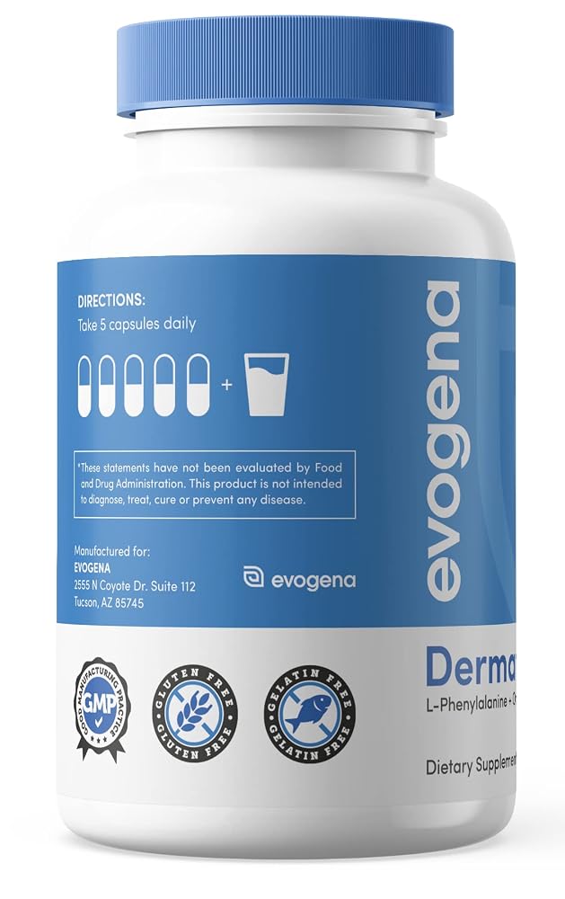 Evogena Dermatin Multivitamin with L-Phenylalanine - 150 Capsules - image 6