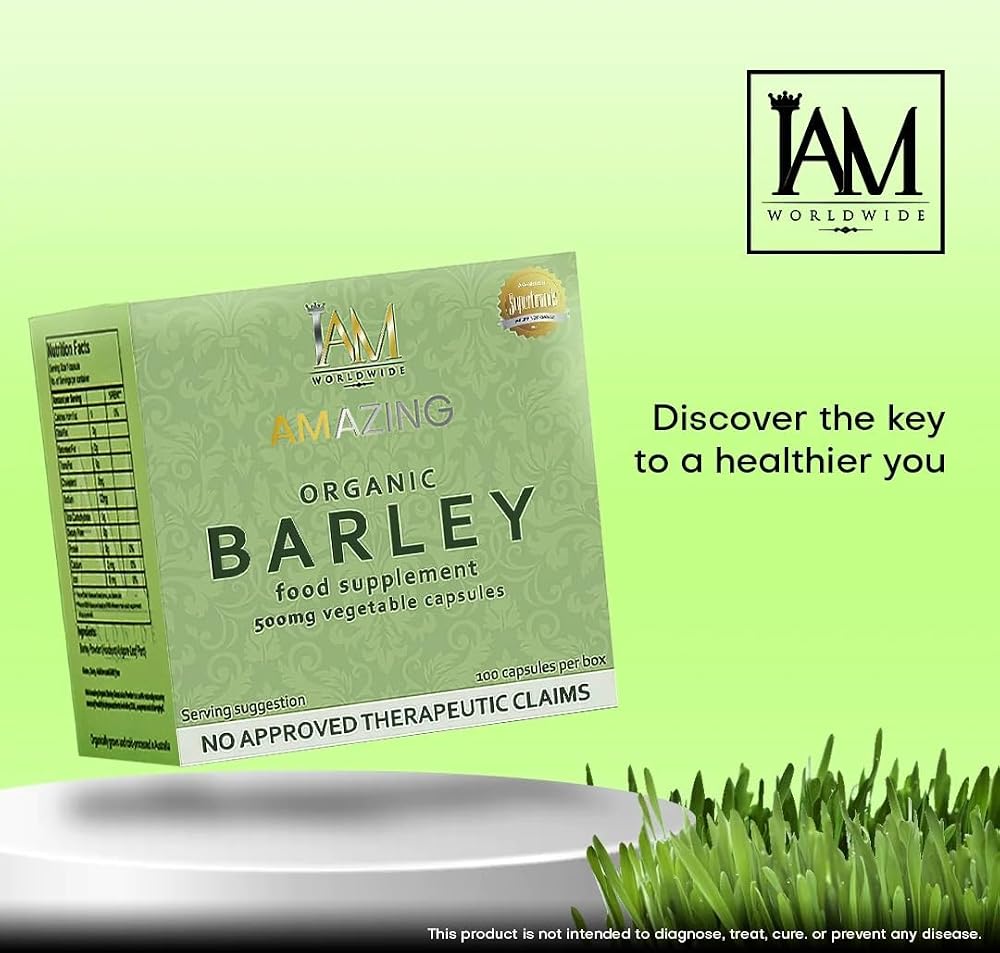 Generic Organic Barley Grass Capsules from Australia - 100 Capsules - image 2
