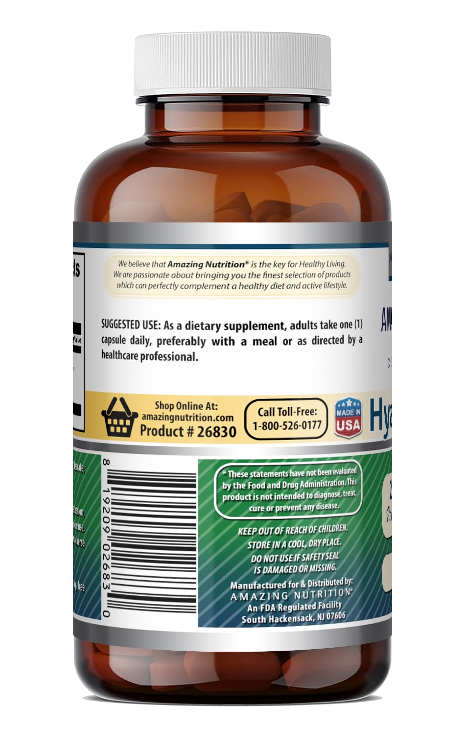 Amazing Nutrition Hyaluronic Acid 200 mg - 120 Capsules - image 5