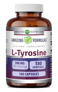 Amazing Nutrition L-Tyrosine Amino Acid 500 mg - 180 Capsules