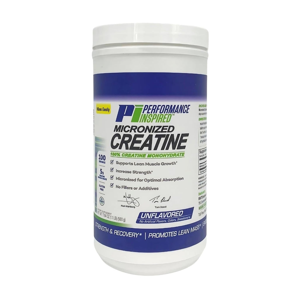 PERFORMANCE INSPIRED Micronized Creatine Monohydrate 5G - 100 Servings