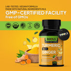 Bools Turmeric Curcumin with BioPerine & Ginger Joint Support - 240 Capsules - image 6