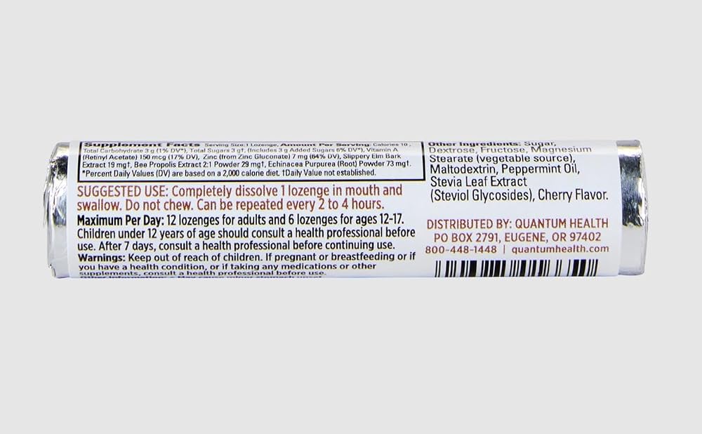 Quantum Research TheraZinc Echinacea Lozenges - 12 Pack - image 5