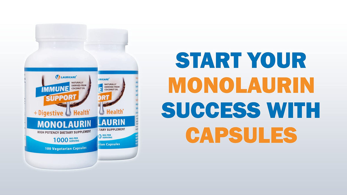 Lauricare Monolaurin Supplement for Immune Support - 100 Capsules - image 5