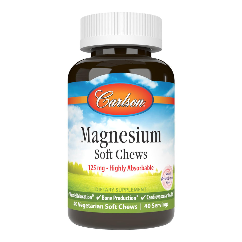 Carlson Magnesium Soft Chews 125 mg - 40 Count