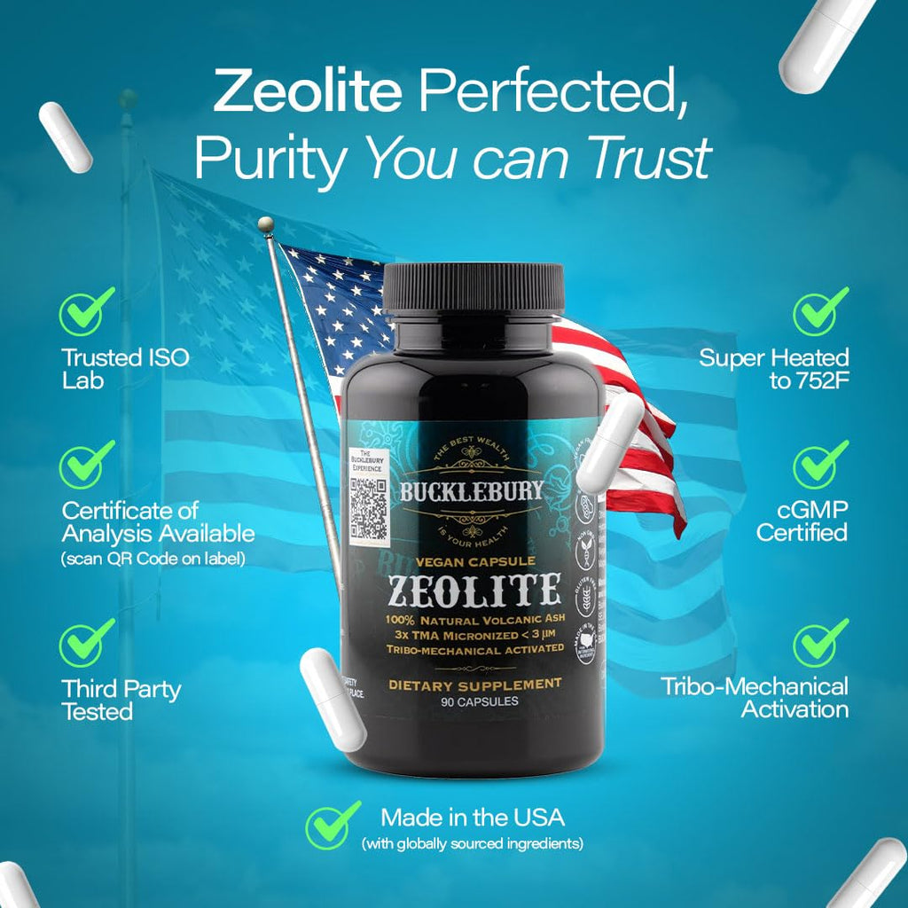 BUCKLEBURY Micronized Zeolite Capsules - 90 Vegan Capsules - image 3