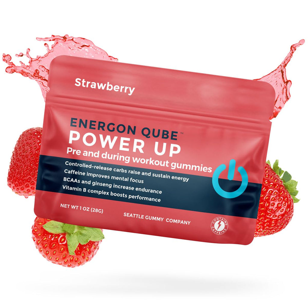 SGC Power Up Pre-Workout Gummies, Strawberry - 12-Pack