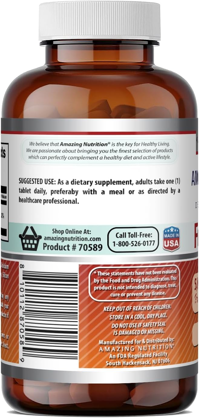 Amazing Formulas Folic Acid 5000 Mcg per Serving