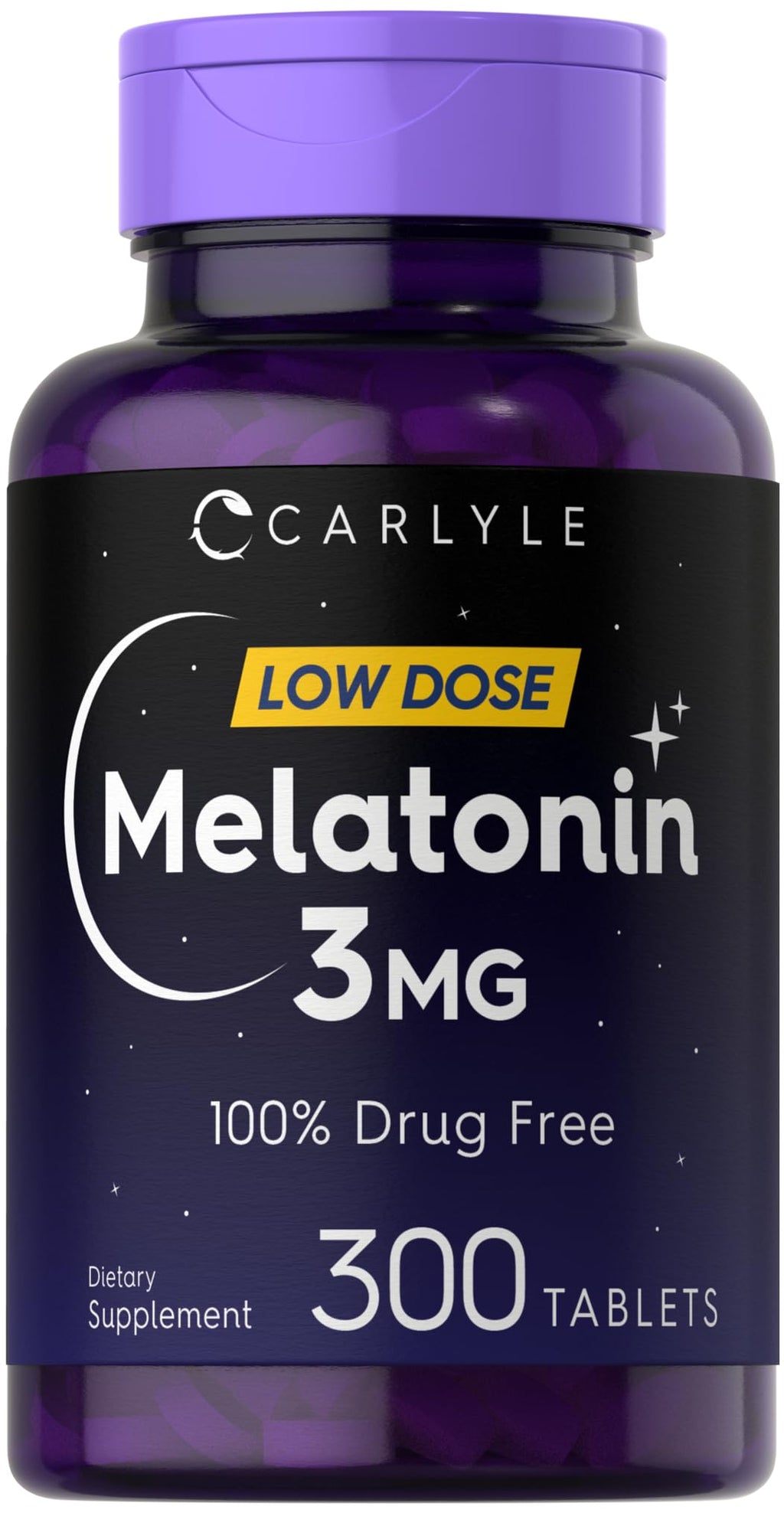 Carlyle Melatonin 3mg Tablets - 300 Count