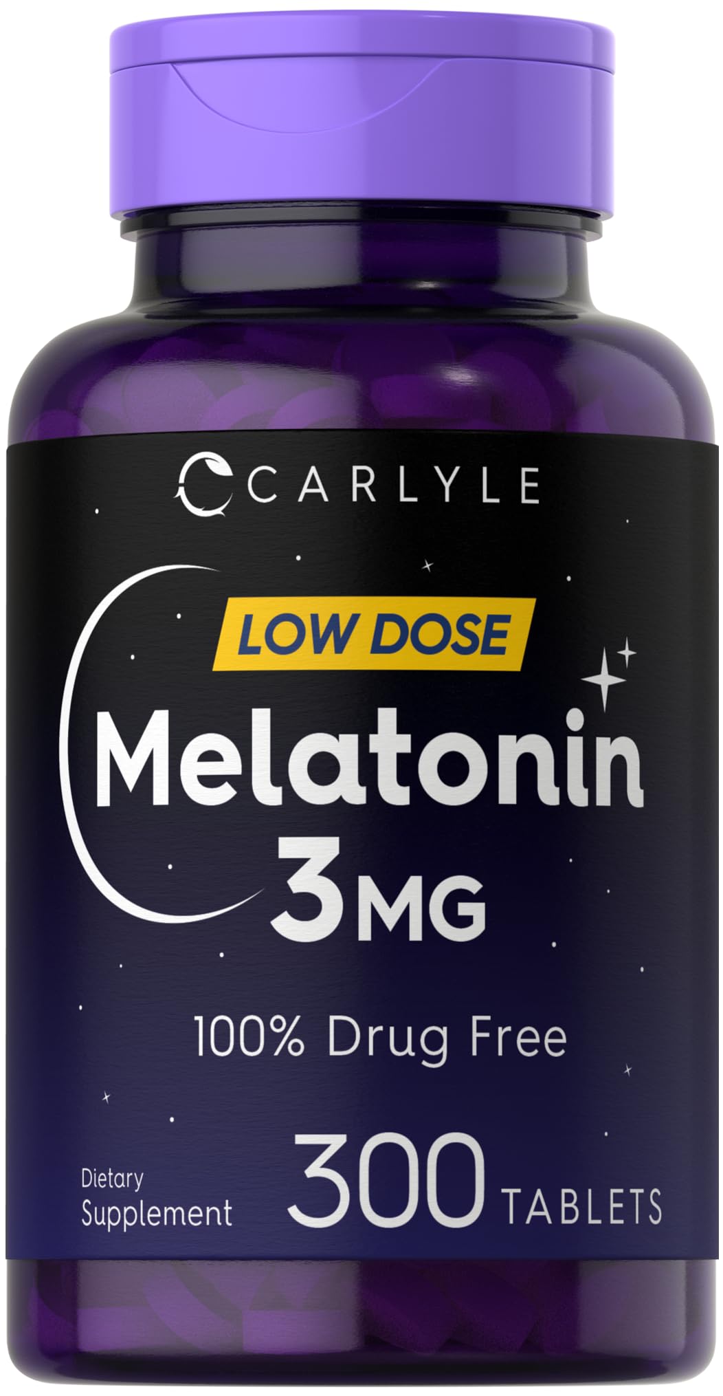 Carlyle Melatonin 3mg Tablets - 300 Count