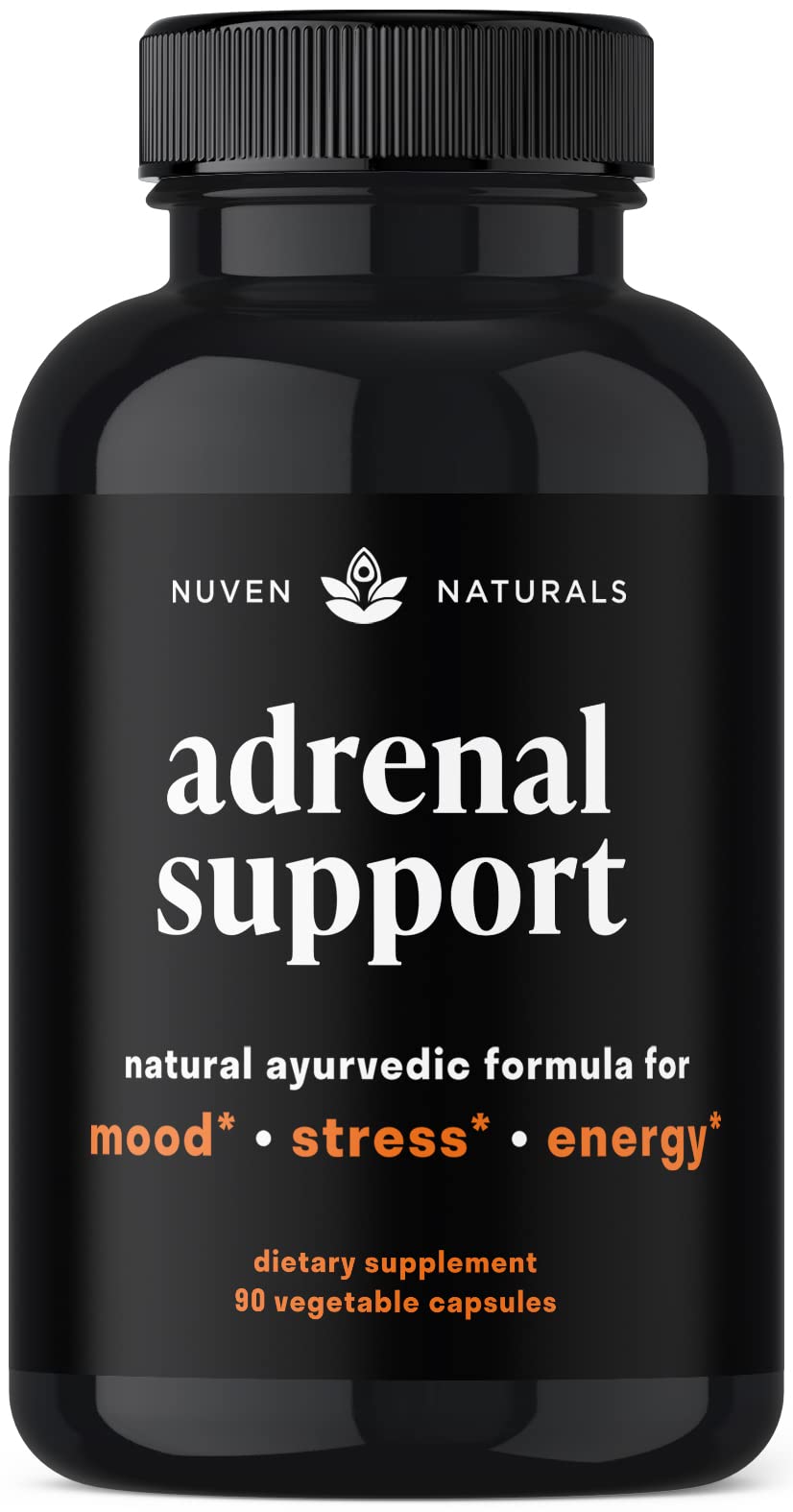 Nuven Naturals Adrenal Support & Cortisol Manager Supplement - 90 Capsules