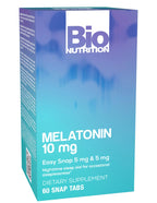 Bio Nutrition Melatonin 10 mg Tablets for Sleep - 60 Count