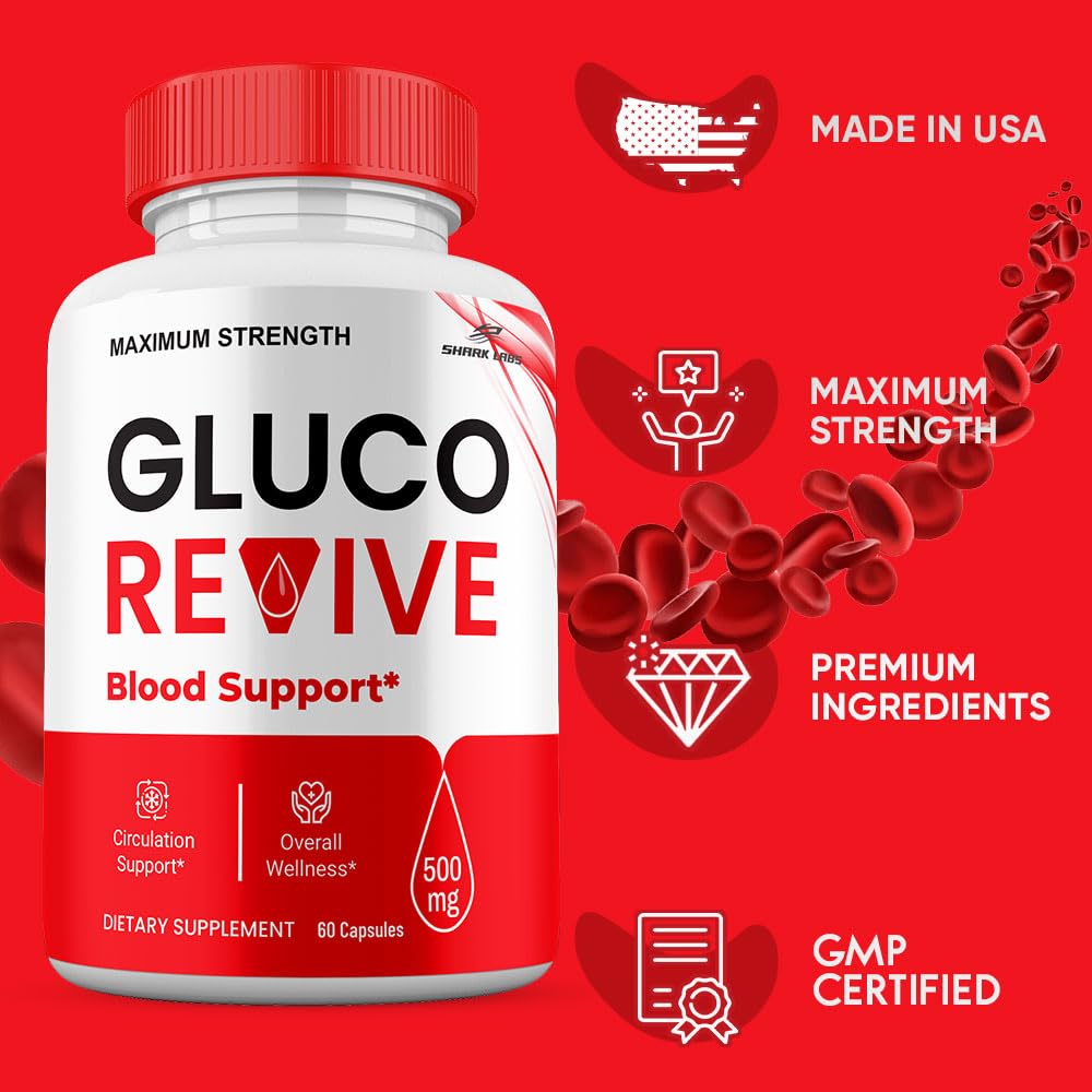 Shark Labs Gluco Revive Maximum Strength - 120 Capsules - image 3