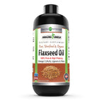 Amazing Nutrition Omega Flaxseed Oil Supplement - 16 Fl Oz