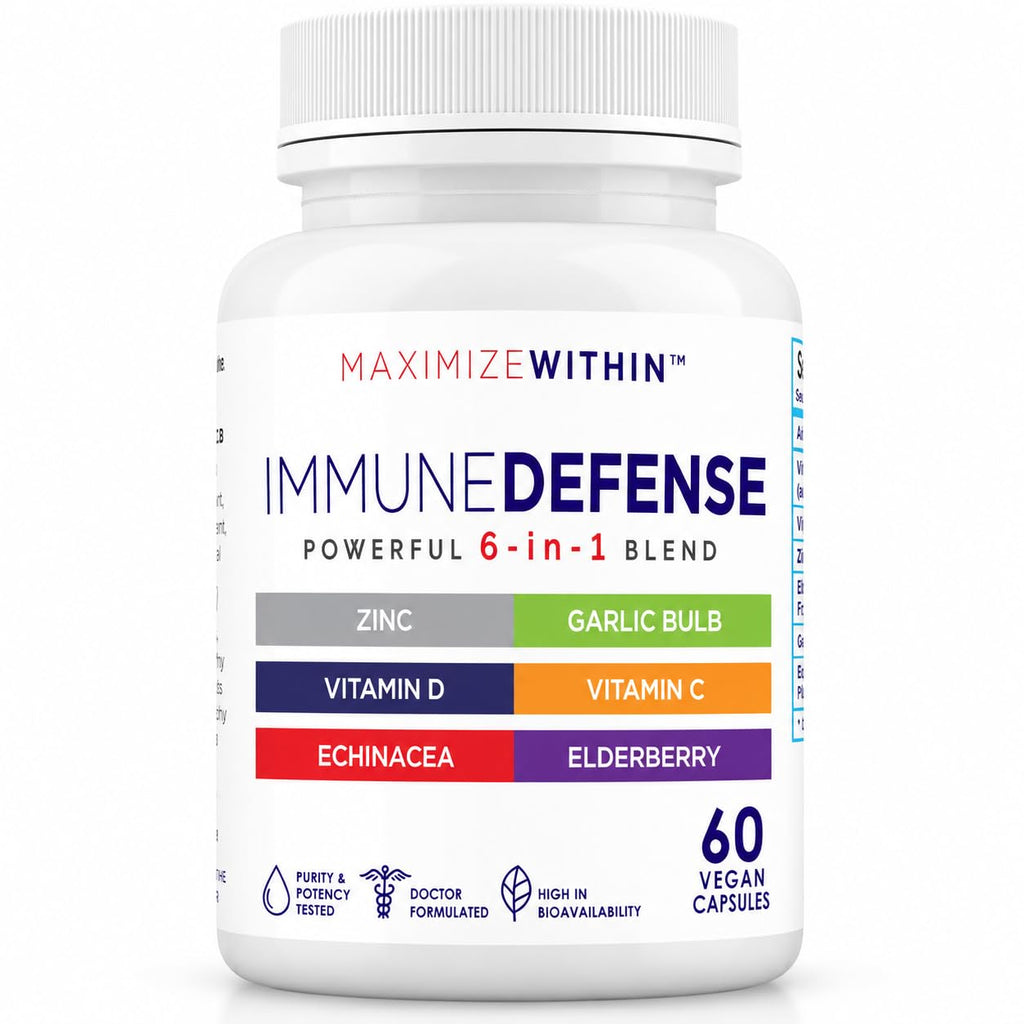 Maximum Slim Immune Defense 6-in-1 Blend - 60 Vegan Capsules