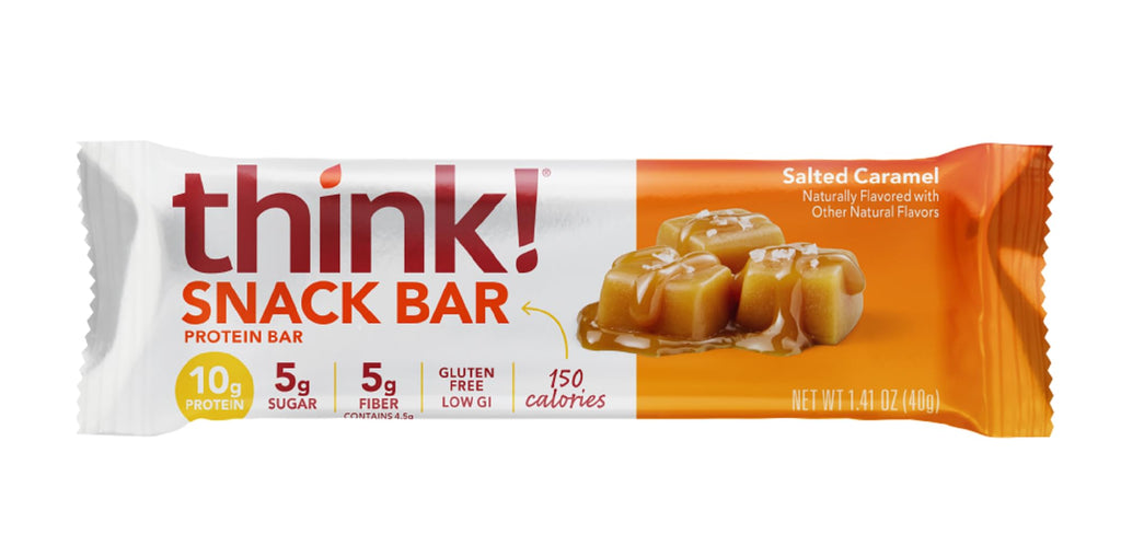 thinkThin High Protein Snack Bar, Salted Caramel - 10 Count - image 3