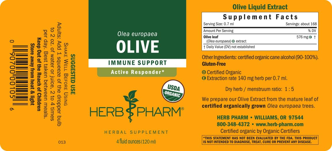 Herb Pharm Certified Organic Olive Leaf Liquid Extract for Immune Support - image 10