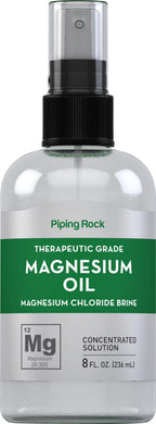 Piping Rock Pure Magnesium Oil Spray Magnesium Chloride - 8 Fl Oz